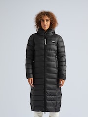 JACK1T R3D Dry Extra Long Black Coat - Image 1 of 7