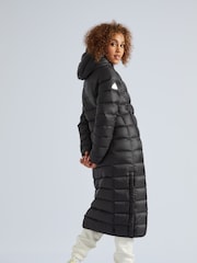 JACK1T R3D Dry Extra Long Black Coat - Image 3 of 7