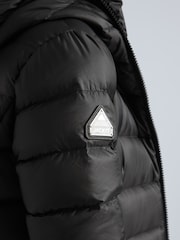 JACK1T R3D Dry Extra Long Black Coat - Image 6 of 7