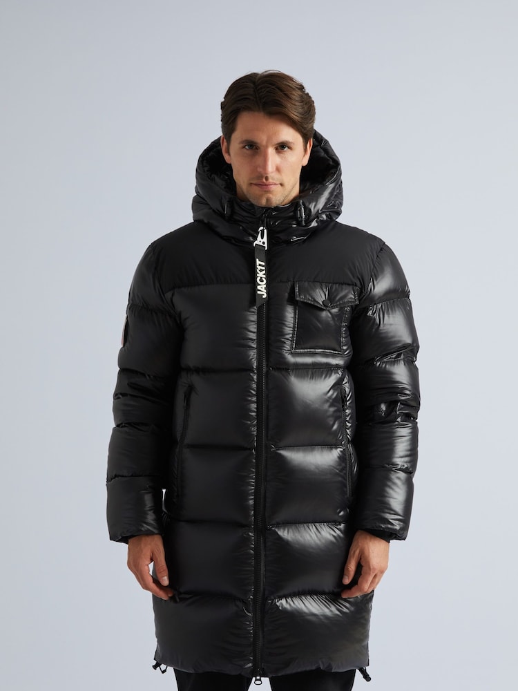JACK1T Diamond Down Ghost Black Coat - Imagen 1 de 7