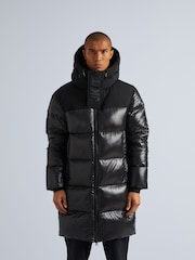 JACK1T Diamond Down Black Coat - Image 1 of 7