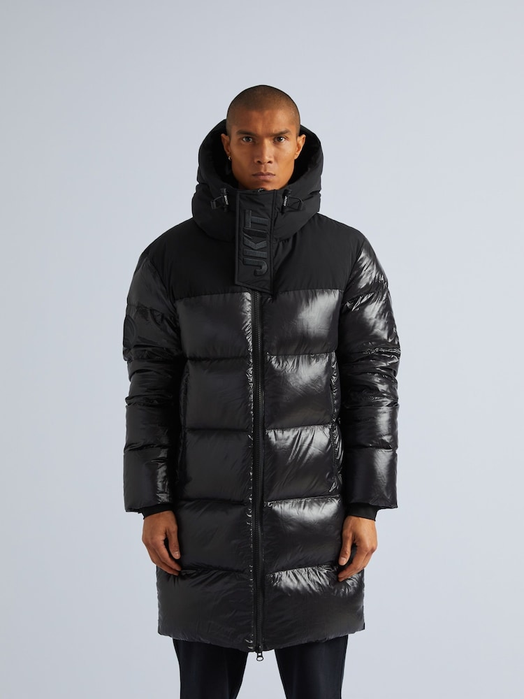 JACK1T Diamond Down Black Coat - Image 1 of 7