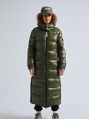 JACK1T EZ Slick Puffer Hooded Ultra Long Coat - Image 1 of 7
