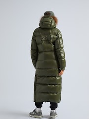 JACK1T EZ Slick Puffer Hooded Ultra Long Coat - Image 2 of 7