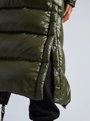 JACK1T EZ Slick Puffer Hooded Ultra Long Coat - Image 5 of 7