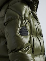 JACK1T EZ Slick Puffer Hooded Ultra Long Coat - Image 6 of 7