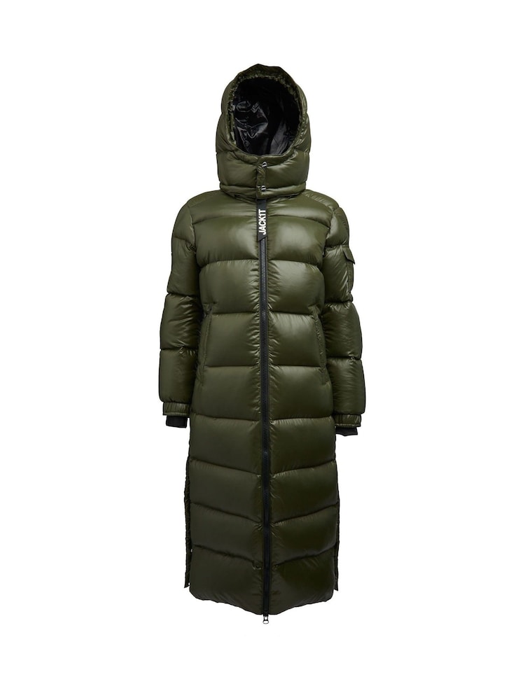 JACK1T EZ Slick Puffer Hooded Ultra Long Coat - Image 7 of 7 JACK1T EZ Slick Puffer Hooded Ultra Long Coat - Image 7 of 7