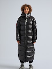 JACK1T EZ Slick Puffer Hooded Ultra Long Coat - Image 1 of 7