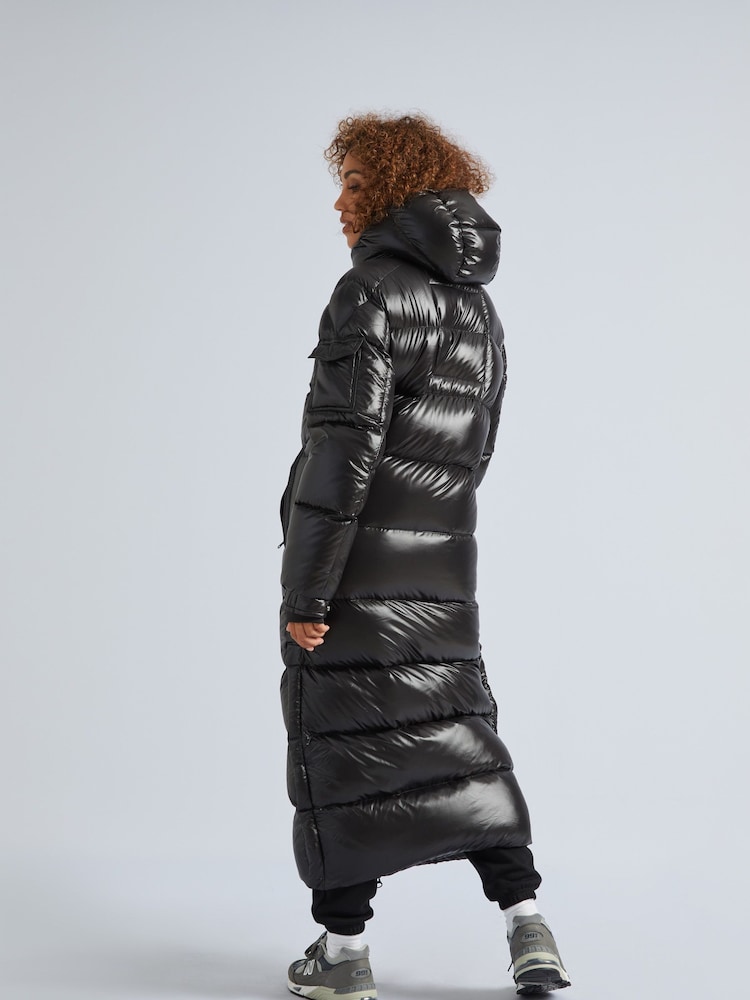 JACK1T EZ Slick Puffer Hooded Ultra Long Coat - Image 2 of 7