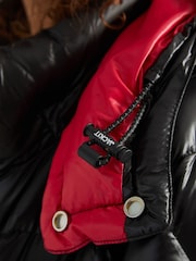 JACK1T EZ Slick Puffer Hooded Ultra Long Coat - Image 4 of 7
