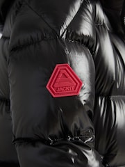 JACK1T EZ Slick Puffer Hooded Ultra Long Coat - Image 6 of 7