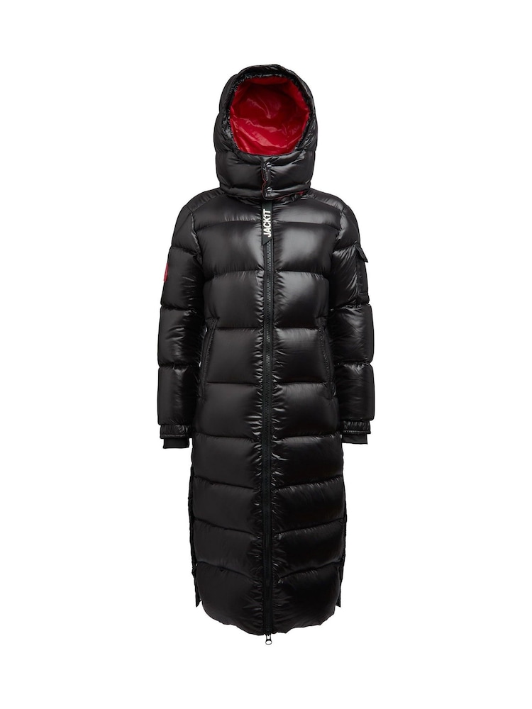 JACK1T EZ Slick Puffer Hooded Ultra Long Coat - Image 7 of 7