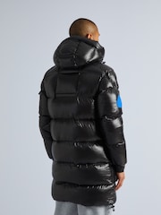 JACK1T EZ Slick Puffer Hooded Black Coat - Image 2 of 7