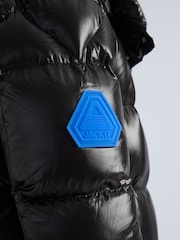 JACK1T EZ Slick Puffer Hooded Black Coat - Image 5 of 7