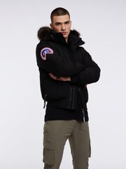 JACK1T Neo Mountain Bomber Black Jacket - Image 1 of 7