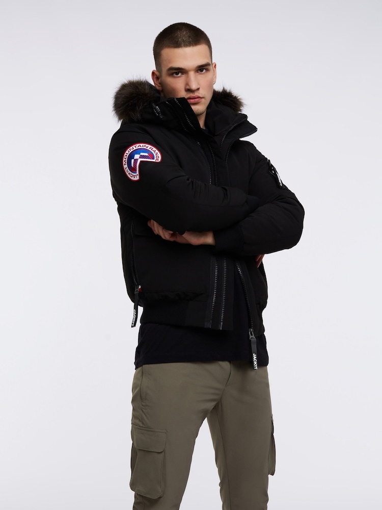 JACK1T Neo Mountain Bomber Black Jacket - Image 1 of 7