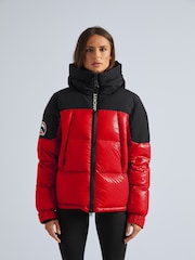 JACK1T Luna Down Hooded Puffer Black Jacket - Image 1 of 7