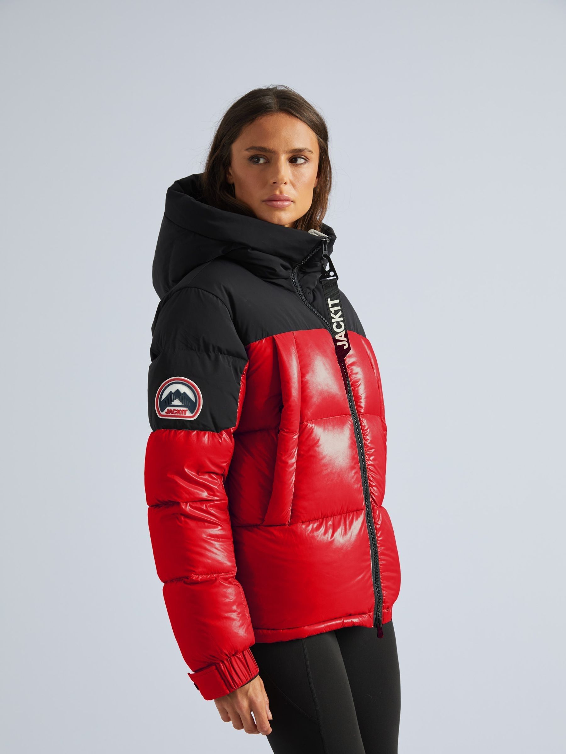 Buy JACK1T Luna Down Hooded Puffer Black Jacket from Next USA
