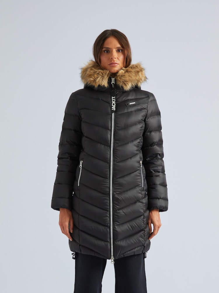 JACK1T R3D Luxe Black Coat - Image 1 of 7