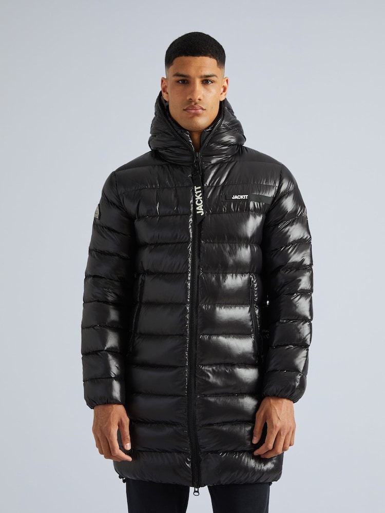 JACK1T R3D Slick Black Coat - Image 1 of 7