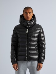 JACK1T Squadra Slick Hooded Black Jacket - Image 1 of 7