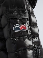 JACK1T Squadra Slick Hooded Black Jacket - Image 3 of 7