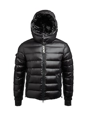 JACK1T Squadra Slick Hooded Black Jacket - Image 7 of 7
