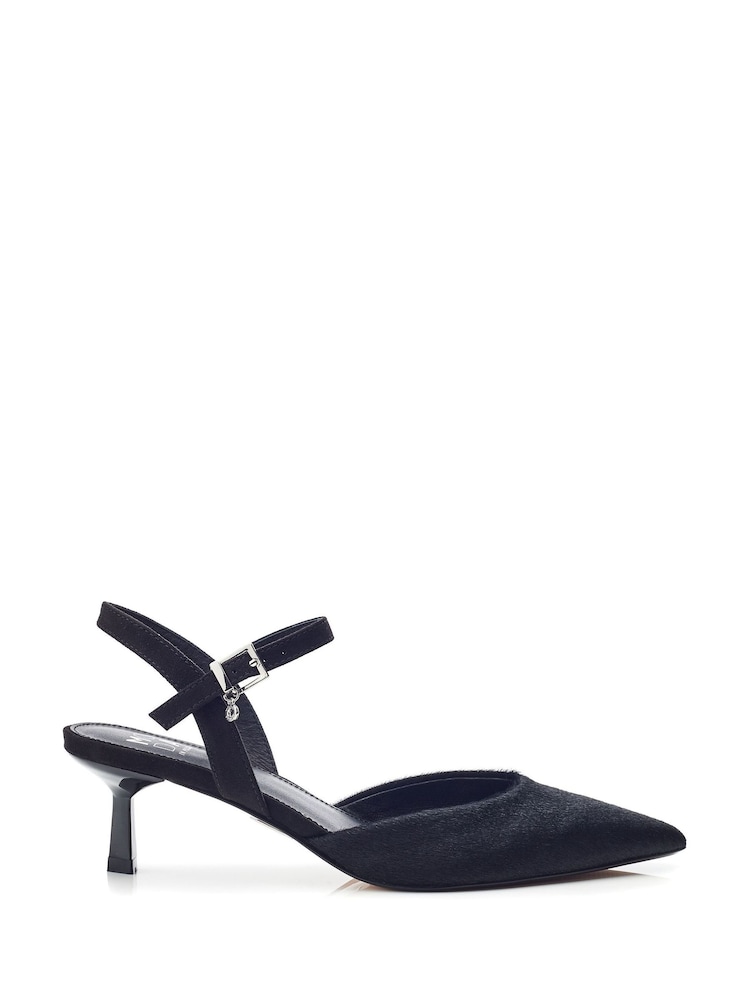 črna - Moda in Pelle Jobourg Pointed Kitten Heel Strappy Shoes - Slika 1 iz 4 črna - Moda in Pelle Jobourg Pointed Kitten Heel Strappy Shoes - Slika 1 iz 4