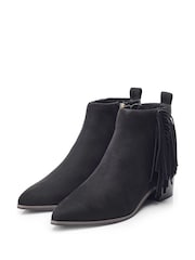 črna - Moda in Pelle Pichon Fringe Smart gležnjarji - Slika 2 iz 4