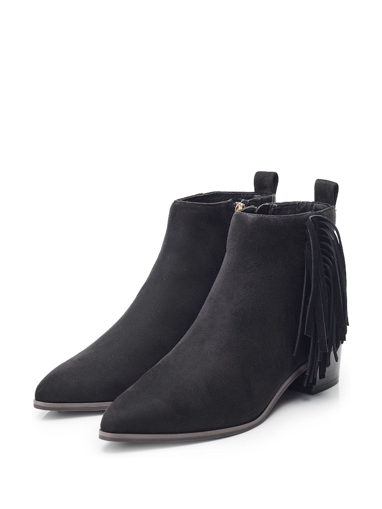 črna - Moda in Pelle Pichon Fringe Smart gležnjarji - Slika 2 iz 4