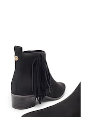 črna - Moda in Pelle Pichon Fringe Smart gležnjarji - Slika 4 iz 4