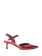 Moda in Pelle Jobourg Pointed Kitten Heel Strappy Shoes - Image 1 of 4