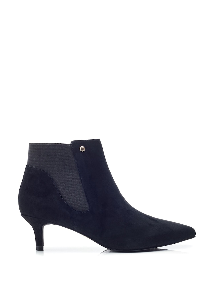 Moda in Pelle Qute Kitten Heel Chelsea Black Boots - Image 1 of 4