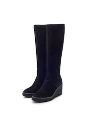 Moda in Pelle Sallie Wedge Long Black Boots - Image 2 of 4