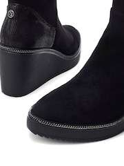 Moda in Pelle Sallie Wedge Long Black Boots - Image 4 of 4