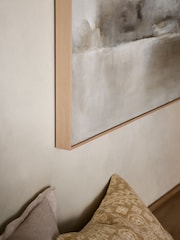 N. Premium Natural Textured Abstract Wooden Framed Wall Art - Image 4 of 8