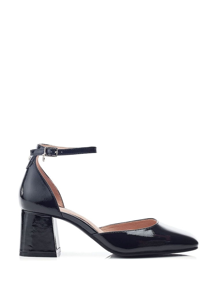 črna - Moda in Pelle Dalziah Square Toe Block čevlji z visoko peto Mutli Strap čevlji - Slika 1 iz 4 črna - Moda in Pelle Dalziah Square Toe Block čevlji z visoko peto Mutli Strap čevlji - Slika 1 iz 4