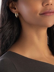 Beaverbrooks 9ct Yellow Gold Hoop Earrings - Image 2 of 3