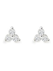 Beaverbrooks Sterling Silver Cubic Zirconia Earrings Set - Image 4 of 6
