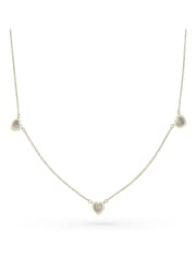 Beaverbrooks 9ct Yellow Gold Mother of Pearl Heart Necklace - Image 1 of 4