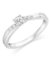Beaverbrooks 9ct Diamond Solitaire Ring - Image 1 of 6