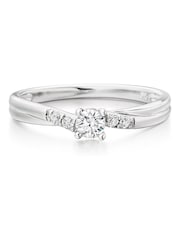 Beaverbrooks 9ct Diamond Solitaire Ring - Image 4 of 6