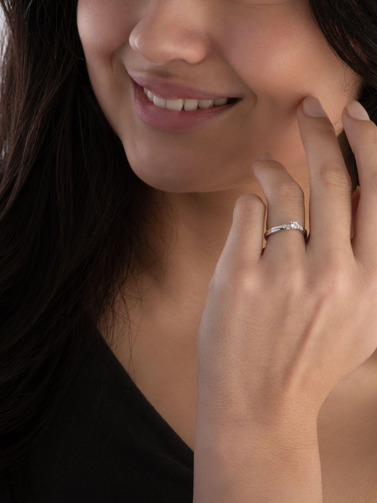 Beaverbrooks 9ct Diamond Solitaire Ring - Image 6 of 6