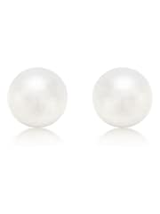 Beaverbrooks 9ct Yellow Gold Freshwater Cultured Pearl Stud Earrings - Image 1 of 3