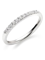Beaverbrooks White Gold 18ct Diamond Wedding Ring - Image 1 of 4