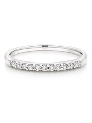Beaverbrooks White Gold 18ct Diamond Wedding Ring - Image 2 of 4