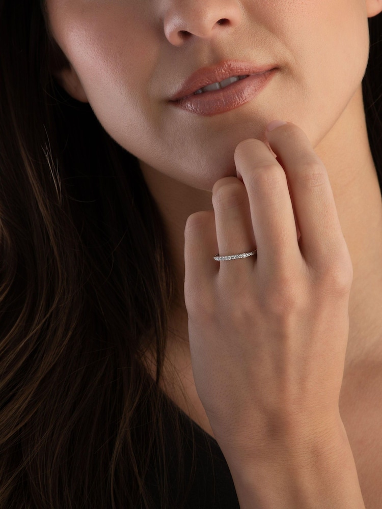 Beaverbrooks White Gold 18ct Diamond Wedding Ring - Image 4 of 4
