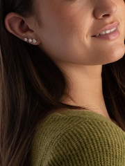 Beaverbrooks Sterling Silver Cubic Zirconia Earrings Set - Image 6 of 6