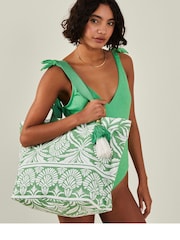 Accessorize Okrasni potisk; vzorec Tassel Totes Bag - Slika 2 iz 2