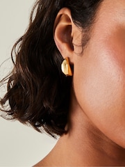 Accessorize Tone 14ct Srednje Teardrop Stud uhani - Slika 3 iz 3